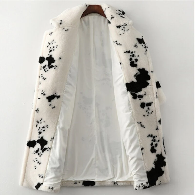 Cappotto teddy fantasia oversize - immagine 5