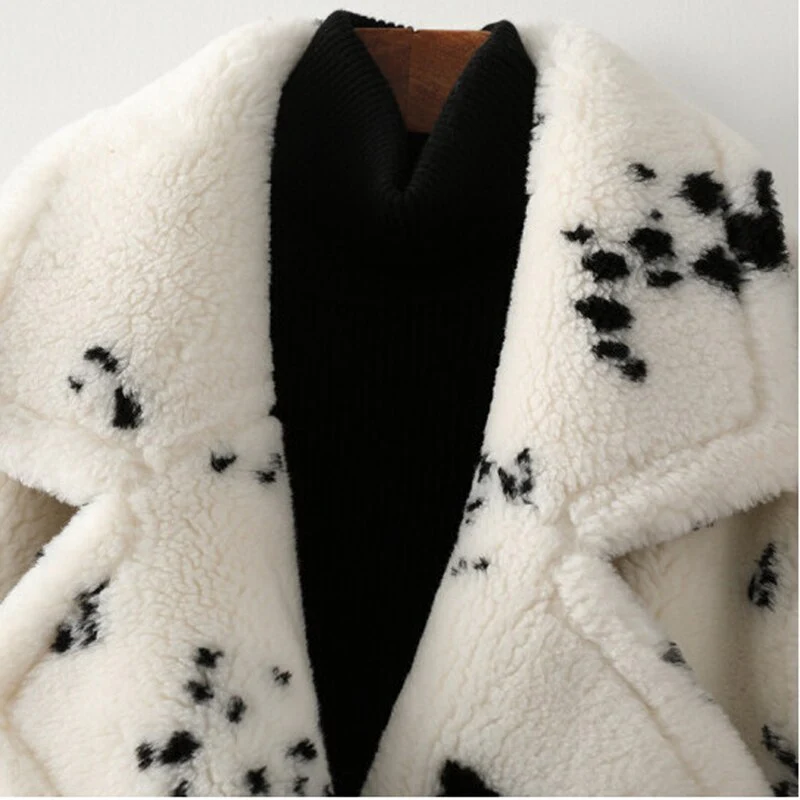 Cappotto teddy fantasia oversize - immagine 3