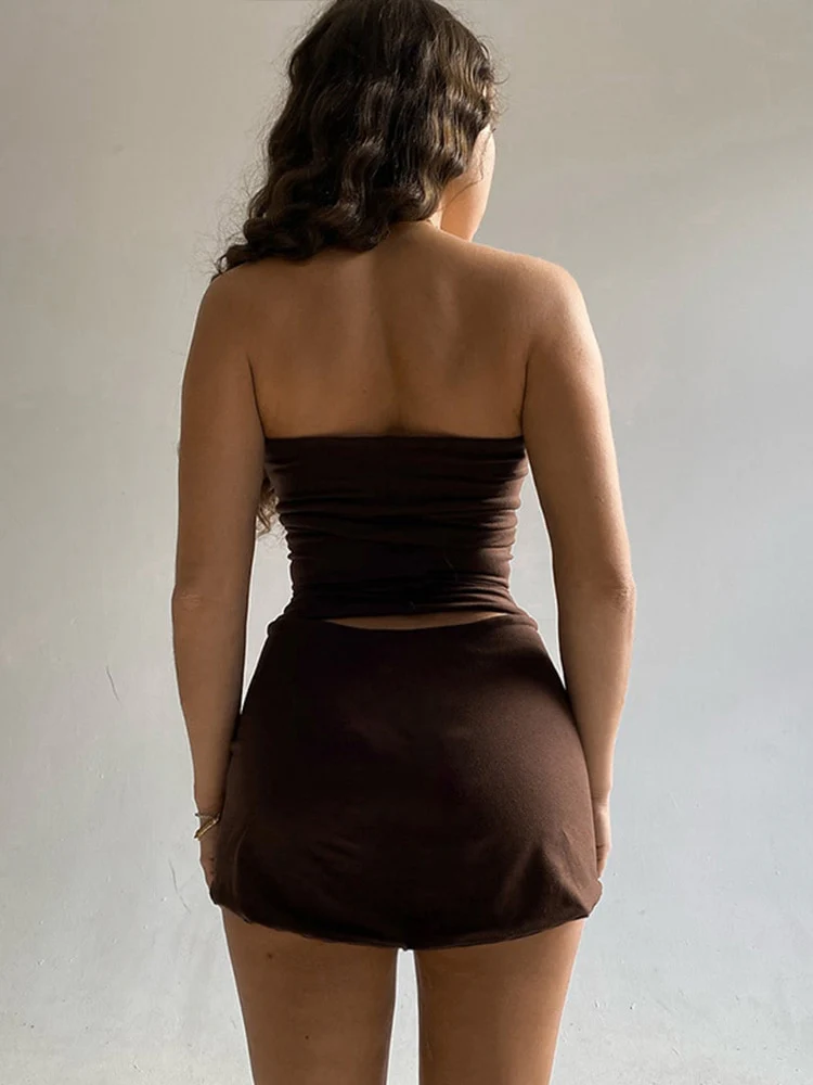 Completo due pezzi mini gonna e top donna - immagine 5
