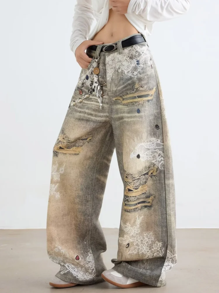 Baggy Jeans stampato - immagine 5