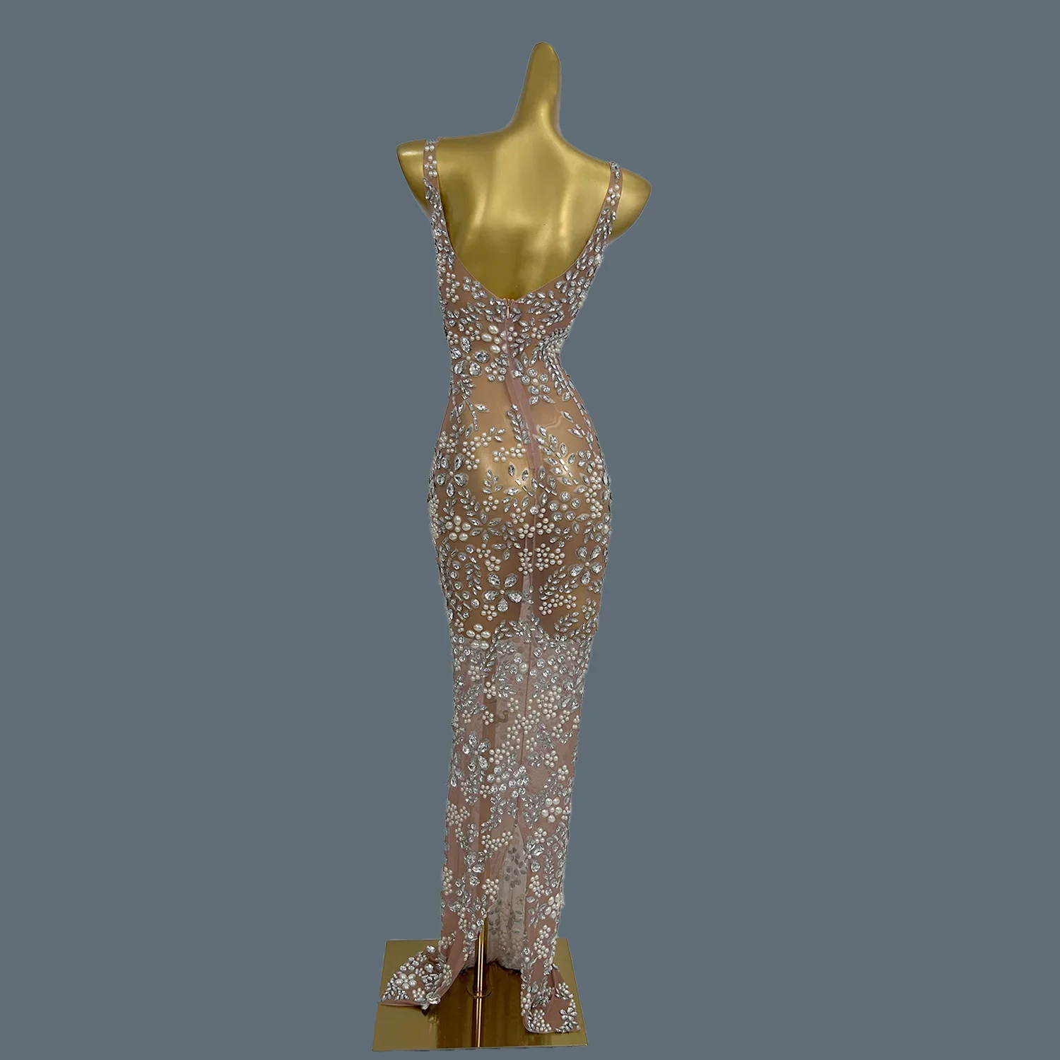 l Dress for Special Events Sparkly Rhinestones Stretch - immagine 5