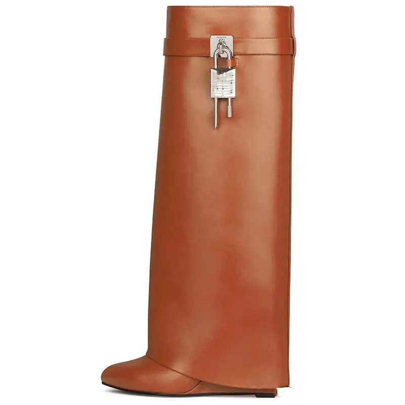 Stivale Lucchetto oversize Shark ecopelle lux best quality - immagine 7