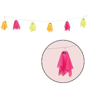 Ghirlanda Fantasmini con luci led cm 180