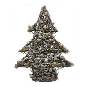 Alberino di Natale in rattan cm. 33