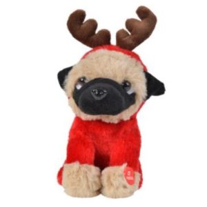 Cagnolino in peluche marrone parlante cm. 15