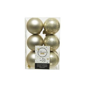 Box 12 Palline di Natale Perla Assortite mm. 60