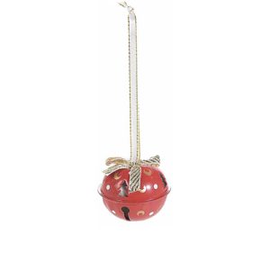 Campanellino Natalizio in metallo rosso cm. 5