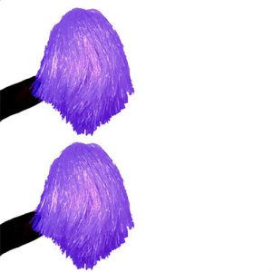 Pom pom pvc viola set da 2 pz.