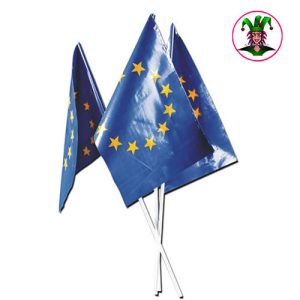 Bandierina Europa con asta