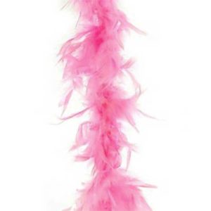 Boa piume rosa